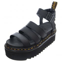 DR.MARTENS-Womens Blaire Quad Black Hydro Sandals