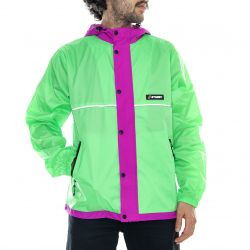 Stussy-Honeycomb Hooded Jacket - Green / Purple - Giacca Estiva Uomo Multicolore-115427-GREN