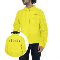 Stussy-Nylon Zip Jacket - Lemon Yellow - Giacca Estiva Uomo Gialla-115432-LEMO
