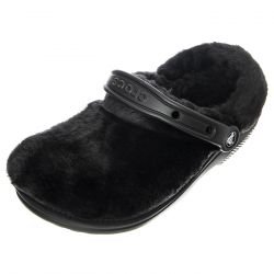 CROCS-Classic Fur Sure W Black - Sandali Donna Neri
