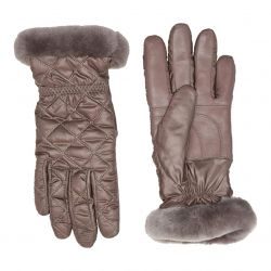 Ugg-Quilted All Weather Stormy Grey Gloves-UGA17414-SYGR