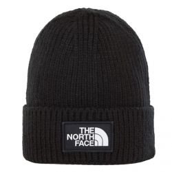 The North Face-TNF Logo Box Cuff Black Beanie Hat -NF0A3FJXJK31
