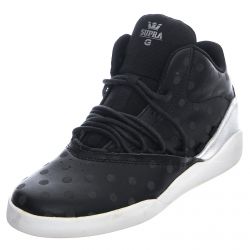 SUPRA-Estaban G-Shock Shoes - Black / White - Scarpe Stringate Profilo Alto Uomo Nere-S04112