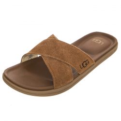 Ugg-M' Brookeside Slide Chestnut Sandals-UGMBROKSCHE1113093M