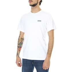 BARBOUR INTERNATIONAL-Mens Essential Small Logo White Crew-Neck T-Shirt-MTS0555-WH11-SS22