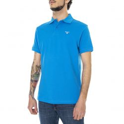 Barbour-Mens Sports Blue Polo Shirt-MML0358-BL62-SS22