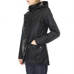 Barbour-Womens Cassley Wax Black Modern Jacket-222MLWX1080-BK71