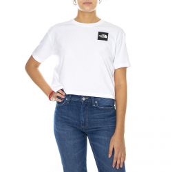 The North Face-Womens Cropped Fine White T-Shirt-NF0A4SY9FN41