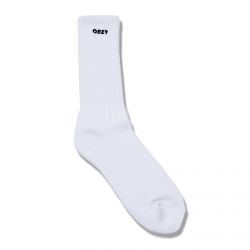 Obey-Logo Bold White Socks-100260144-WHT