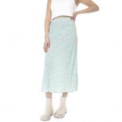 Obey-Drew China Blue Multi Longuette Skirt-411550081-BMU