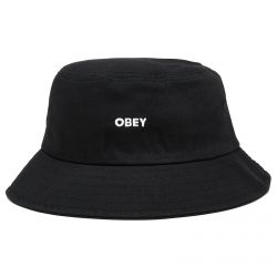 Obey-Bold Black Bucket Hat-100520055-BLK