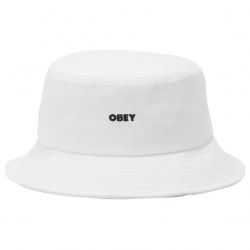 Obey-Bold Twill Bucket White Bucket Hat-100520055-WHT