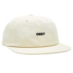 Obey-Bold Twill 6 Panel Strapback - Cappellino con Visiera Beige / Unbleached -100580302-UBL