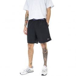 Obey-Mens Easy Relaxed Track Black Shorts-172120084-BLK