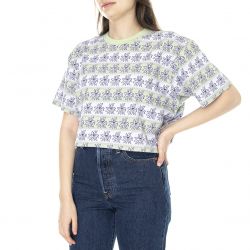 Obey-Womens Jacquard Flower Box Cucumber T-Shirt-231080131-CUB