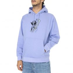 Obey-Mens Obey Steven Hood Specialty Fleece Digital Violet Sweatshirt-112470175-DIV