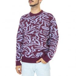 Obey-Mens Magnolia Crew Sweater Beetroot / Multi-151000062-BET