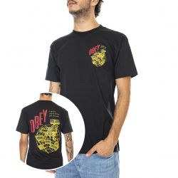 Obey-Obey Hammer Globe Classic Tee Black - Maglietta Girocollo Uomo Nera-165263155-BLK
