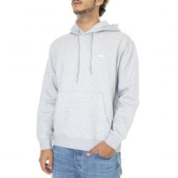 Obey-Mens Established Works Bold Hooded Fleece Ash Grey Sweatshirt-112470169-AGRYe