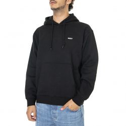 Obey-Mens Established Works Bold Hooded Fleece Black Sweatshirt-112470169-BLKe