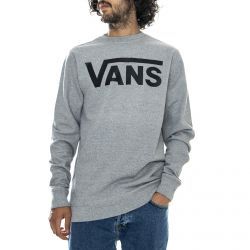Vans-Mens Classic Cement Grey Crew-Neck Sweatshirt-VN0A456AADY1