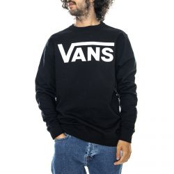 Vans-Mens Classic Black / White Crew-Neck Sweatshirt-VN0A456AY281