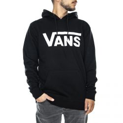 Vans-Mens Classic  Black / White Pullover Hoodie-VN0A456BY281