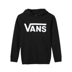 Vans-Boys Classic Black Hoodied Sweatshirt-VN0A45CNBLK1