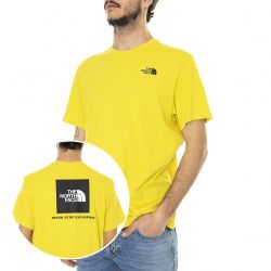 The North Face-Mens Red Box Acid Yellow Crew-Neck T-Shirt-NF0A2TX27601