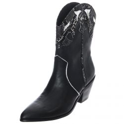 Steve Madden-Womens Howdy Black Boots-HOWD01S1-BLK