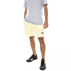 Vans-Mn Distort Type Fleece Shorts - Double Cream - Bermuda Uomo Gialli-VN0A49SJYKA1