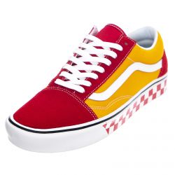 Vans-Tape Mix ComfyCush Old Skool Sneakers - Red / Cadmium - Scarpe Profilo Basso Uomo Multicolore -VN0A3WMAWX41