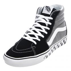 Vans-Tape Mix ComfyCush Sk8-Hi Sneakers - Black / Frost Gray - Scarpe Profilo Alto Uomo Multicolore -VN0A3WMBWI61