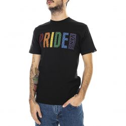 Vans-Mens Pride Black Crew-Neck T-shirt-VN0A5E7TBLK1