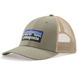 Patagonia-P-6 Logo LoPro Trucker Hat Garden Green-38283-GDNG