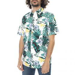 Hurley-Mens Lanai Short-Sleeve Shirt - Sail - Camicia Maniche Corte Uomo Multicolore-CJ5221-133