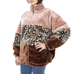 Ugg-Womens Elaina Faux Fur Multicoloured Winter Jacket-UGC1117742-CFML
