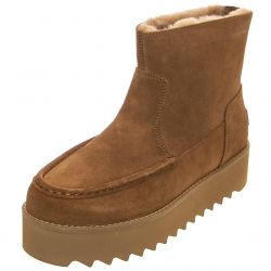 Ugg-Womens Classic Rising Heel-Zip Chestnut Ankle Boots-UGSCLRHCHE1122514W