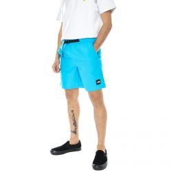 The North Face-Mens Box Meridian Blue Shorts-NF0A4T21D7R1