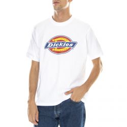 Dickies-Mens Icon Logo White T-shirt-DK0A4XC9WHX1