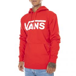Vans-Mens Classic Zip II Risk Red Hooded Sweatshirt-VN0A456B4PV1
