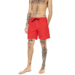 Vans-Mens Primary Volley II High Risk Red Swim Shorts-VN0A49R54PV1