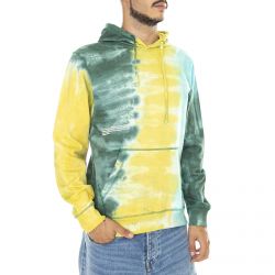 Primitive-Mens Eternal Green Multicolore Hooded Sweatshirt-PA321243-GRN