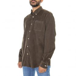Barbour-Ramsey Tailored Shirt Brown - Camicia Uomo Marrone