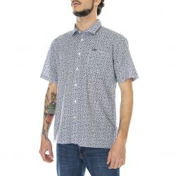 Barbour-Mens Melbury White / Multicoloured Short-Sleeve Shirt-MSH5095-WH11-SS22