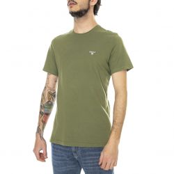 Barbour-Mens Sports Teen Burnt Olive T-Shirt-MTS0331-OL39-SS22