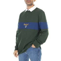 Barbour-M' Churchill Rugby Sycamore Polo Shirt-222MMML1222-GN92