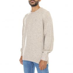 Barbour-Mens Essential Tisbury Crew Stone Sweater-222MMKN0844-ST51