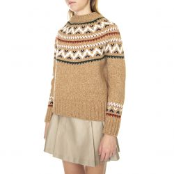 Barbour-Womens Langford Knit Marram Grass Sweater-222MLKN1273-BR57
