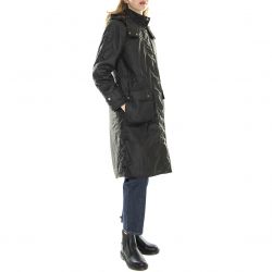 Barbour-Womens Long Cannich Wax Olive Classic Jacket-222MLWX1264-OL71